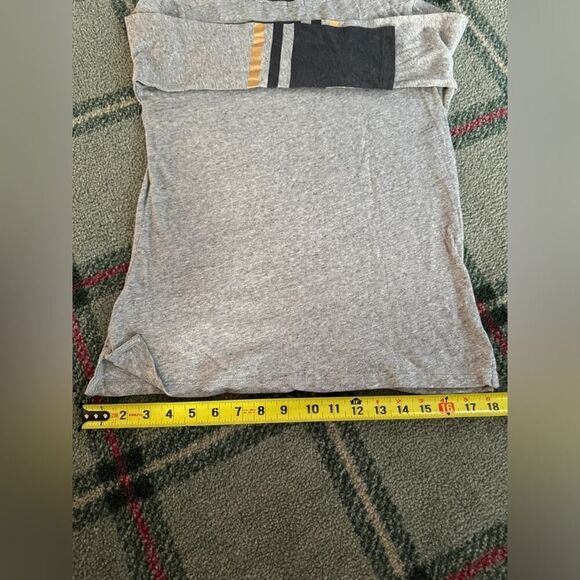 J. Crew long sleeved tshirt with metallic gold print on front and sleeves NWOT S - Picture 3 of 11